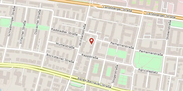 Karte der Umgebung von Reutterstr. 26, 80687 München