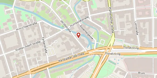 Karte der Umgebung von Jacobstraße 8-10, 04105 Leipzig
