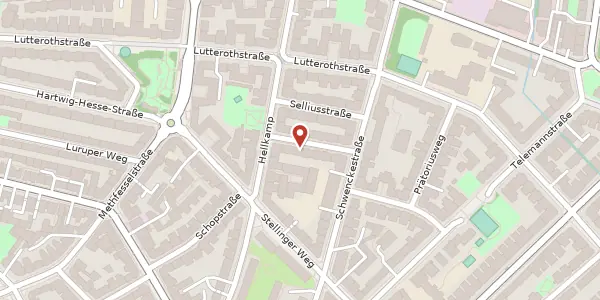 Karte der Umgebung von Clasingstraße 9, 20255 Hamburg