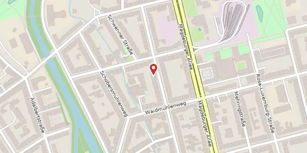 Karte der Umgebung von Nordstraße 20a, 99089 Erfurt