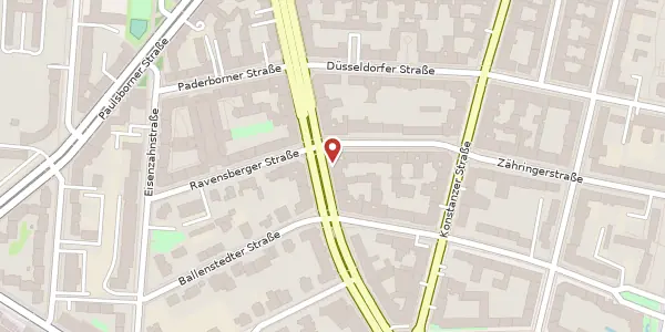 Karte der Umgebung von Brandenburgische Straße 22, 10707 Berlin