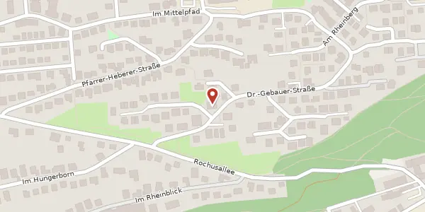Karte der Umgebung von Dr.-Gebauer-Straße 39 a, 55411 Bingen