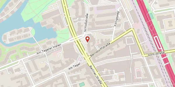 Karte der Umgebung von Berliner Straße 105, 13507 Berlin