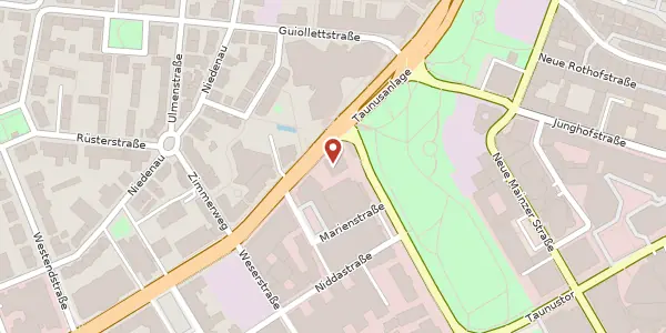 Karte der Umgebung von Taunusanlage 11, 60329 Frankfurt
