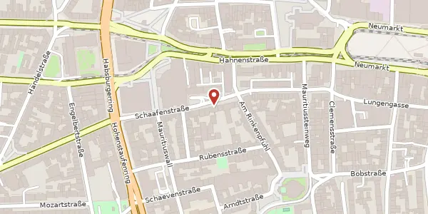 Karte der Umgebung von Schaafenstr. 25, 50676 Köln