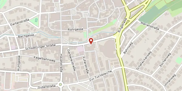 Karte der Umgebung von Ringstraße 21, 69168 Wiesloch