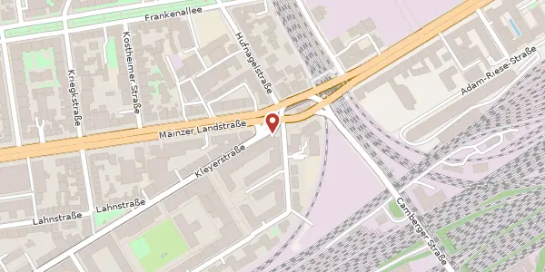 Karte der Umgebung von Kleyerstr. 1, 60326 Frankfurt am Main