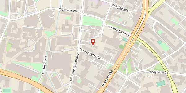 Karte der Umgebung von Magazinstraße 7, 34125 Kassel