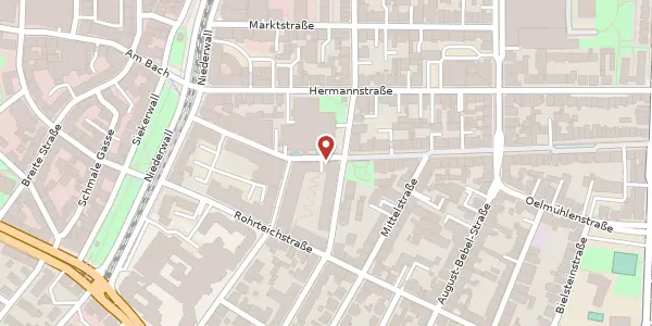 Karte der Umgebung von Ravensberger Str. 12 b, 33602 Bielefeld