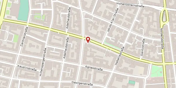 Karte der Umgebung von Elisabethstr. 23, 80796 München