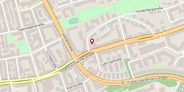 Karte der Umgebung von Äußere Sulzbacher Straße 29, 90491 Nürnberg