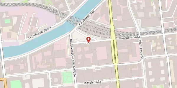 Karte der Umgebung von Georgenstraße 23, 10117 Berlin
