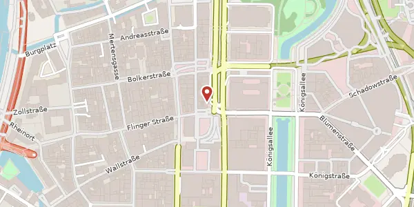 Karte der Umgebung von Heinrich-Heine-Allee 43, 40213 Düsseldorf