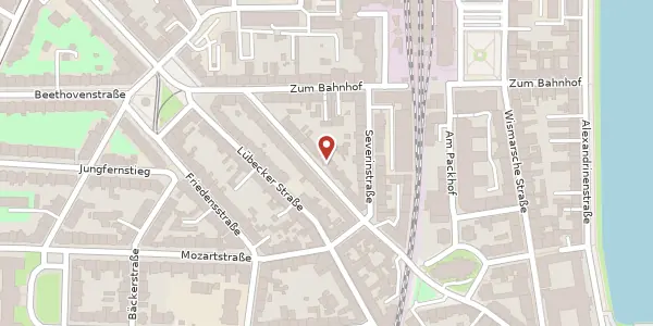 Karte der Umgebung von Franz-Mehring-Straße 25 A, 19053 Schwerin