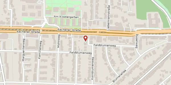 Karte der Umgebung von Kornblumenweg 4, 50858 Köln