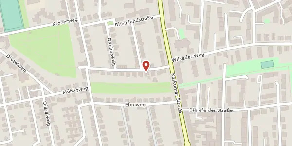 Karte der Umgebung von Dünenweg 16, 40468 Düsseldorf
