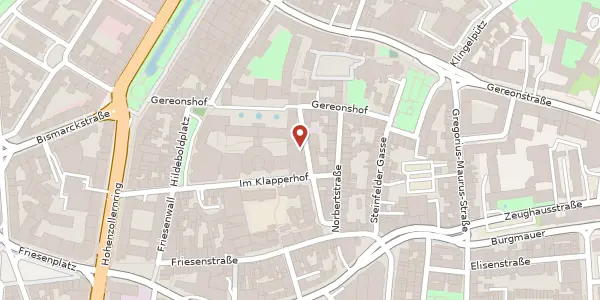 Karte der Umgebung von Spiesergasse 15, 50670 Köln