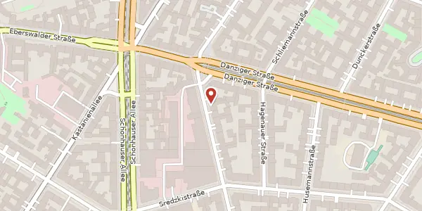 Karte der Umgebung von Knaackstraße 94, 10435 Berlin