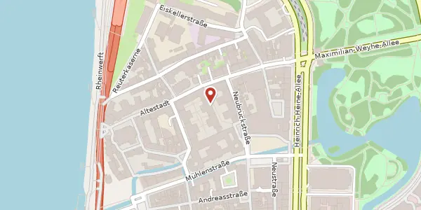 Karte der Umgebung von Am Alten Amtsgericht 1, 40213 Düsseldorf