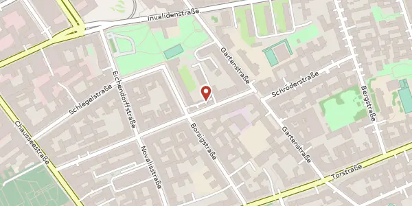 Karte der Umgebung von Tieckstraße 24, 10115 Berlin