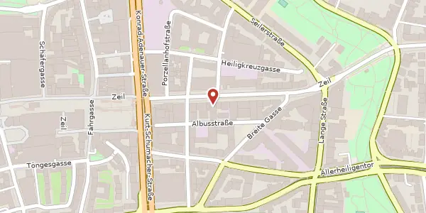 Karte der Umgebung von Zeil 29-31, 60313 Frankfurt