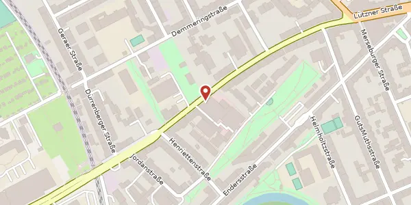 Karte der Umgebung von Lützner Straße 91, 04177 Leipzig