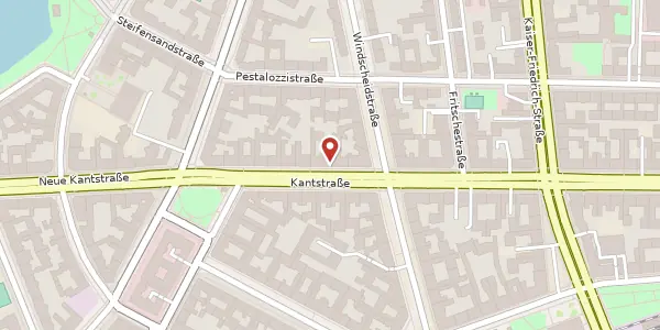 Karte der Umgebung von Kantstraße 77, 10627 Berlin