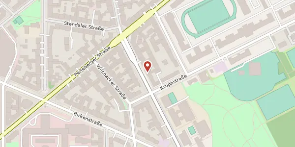 Karte der Umgebung von Rathenower Straße 21, 10559 Berlin