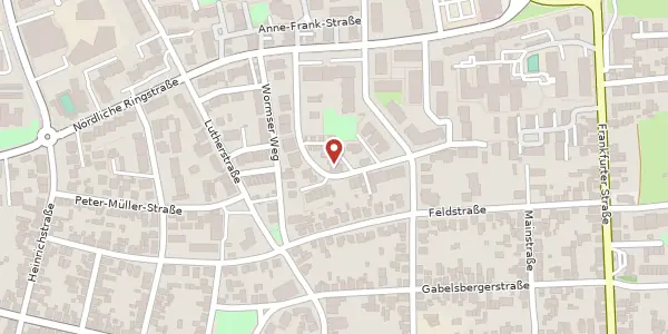 Karte der Umgebung von Edith-Stein-Str. 11A, 63225 Langen