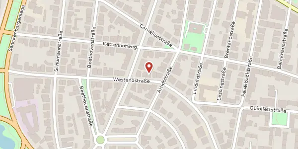 Karte der Umgebung von Westendstr. 70, 60325 Frankfurt