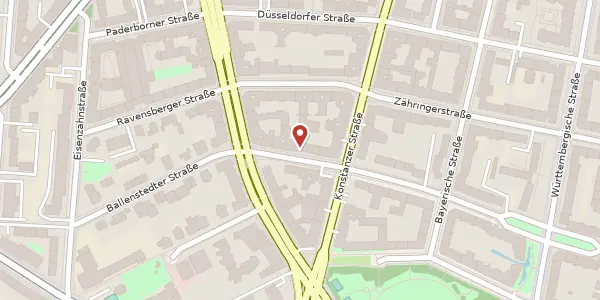Karte der Umgebung von Wittelsbacherstraße 17, 10707 Berlin