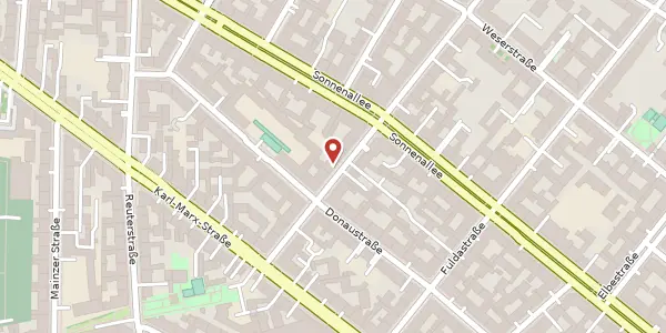 Karte der Umgebung von Weichselstraße 64, 12043 Berlin