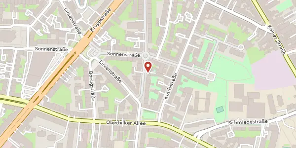 Karte der Umgebung von Flügelstr. 50, 40227 Düsseldorf