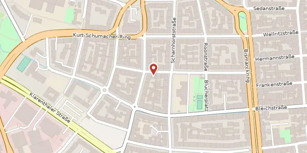 Karte der Umgebung von Yorckstr. 16, 65195 Wiesbaden