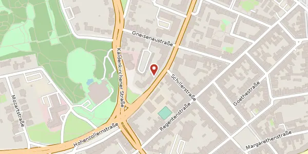 Karte der Umgebung von Hohenzollernstr. 133, 41061 Mönchengladbach