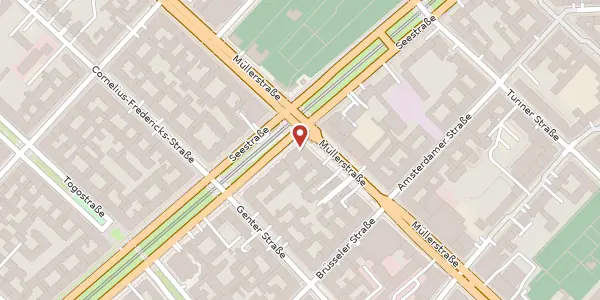 Karte der Umgebung von Seestraße 44 a, 13353 Berlin