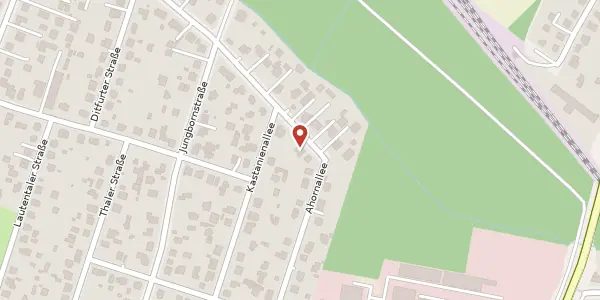 Karte der Umgebung von Urbacher Straße 40, 13129 Berlin