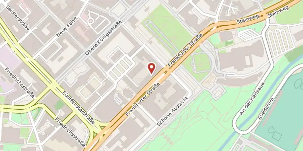 Karte der Umgebung von Frankfurter Straße 4, 34117 Kassel