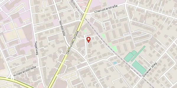 Karte der Umgebung von Kleine Penzlinger Str. 12, 33102 Paderborn