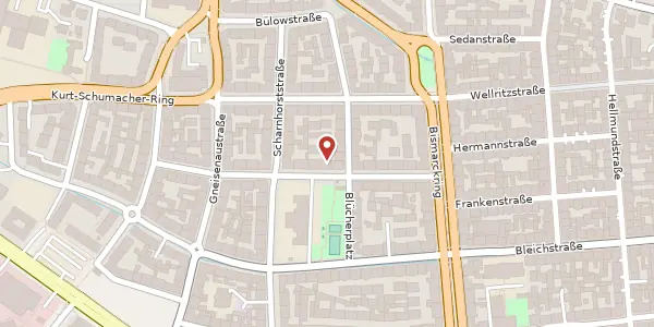 Karte der Umgebung von Yorckstr. 13, 65195 Wiesbaden