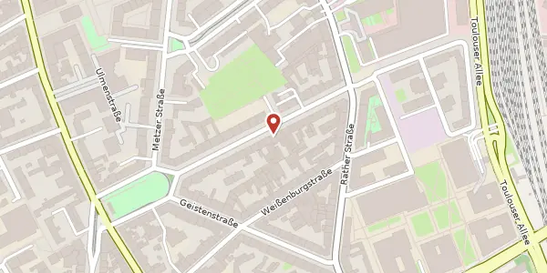 Karte der Umgebung von Spichernstr. 41, 40476 Düsseldorf