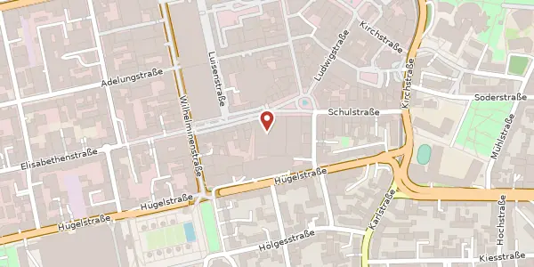 Karte der Umgebung von Ludwigsplatz 6a, 64283 Darmstadt