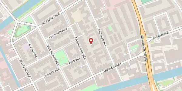 Karte der Umgebung von Forsmannstr. 14b, 22303 Hamburg