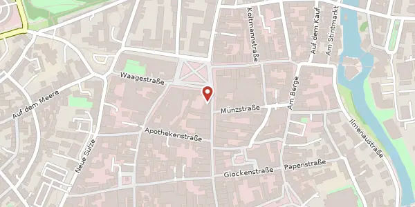 Karte der Umgebung von Große Bäckerstraße 2 - 4, 21335 Lüneburg