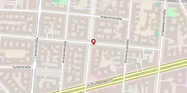 Karte der Umgebung von Schlüterstraße 51, 10629 Berlin