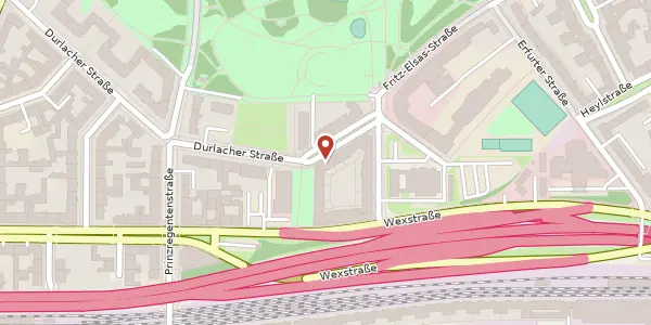 Karte der Umgebung von Durlacher Straße 5, 10715 Berlin