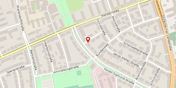 Karte der Umgebung von Kaiser-Sigmund-Str. 64, 60320 Frankfurt
