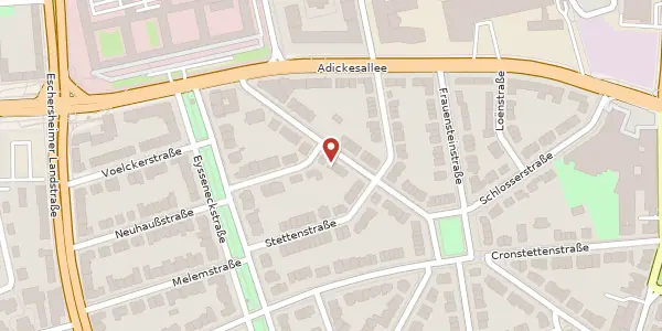 Karte der Umgebung von Falkensteiner Straße 55, 60322 Frankfurt