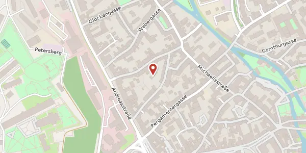 Karte der Umgebung von Weiße Gasse 10, 99084 Erfurt