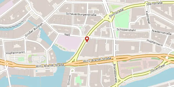 Karte der Umgebung von Domstraße 17, 20095 Hamburg
